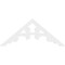 Ekena Millwork Pitch Vienna Architectural Grade PVC Gable Pediment, 48"W x 20"H x 1"P (10/12) GPP048X020X100VIE - alternate 2